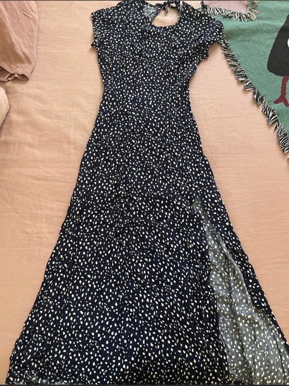 Navy  blue maxi dress 💙🦋💙🦋🧵🦋💙🦋💙
